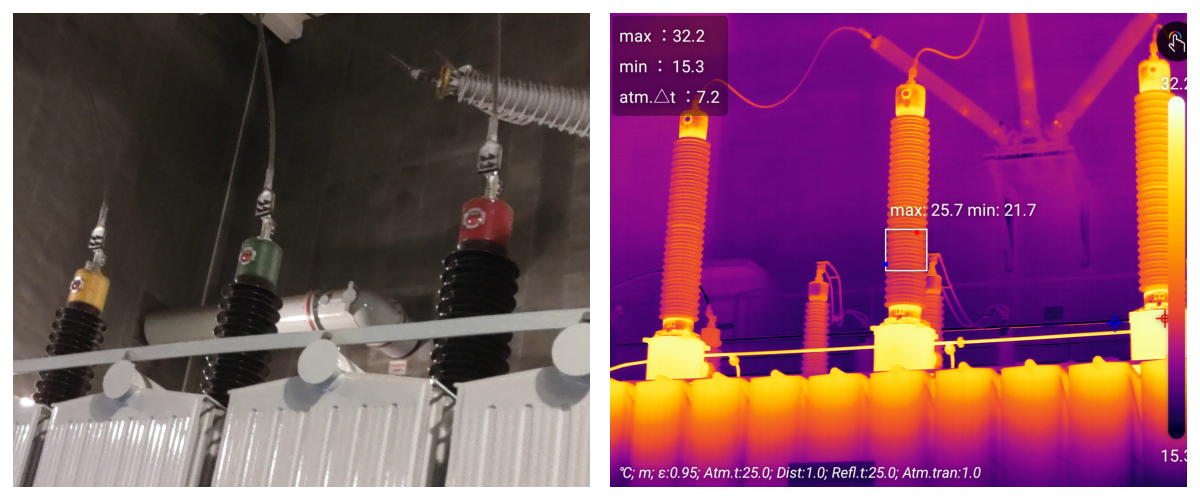 风力发电升压站红外热成像...